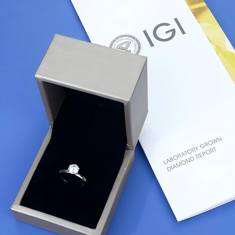 Certificate and packaging support for lab-grown diamond jewelry