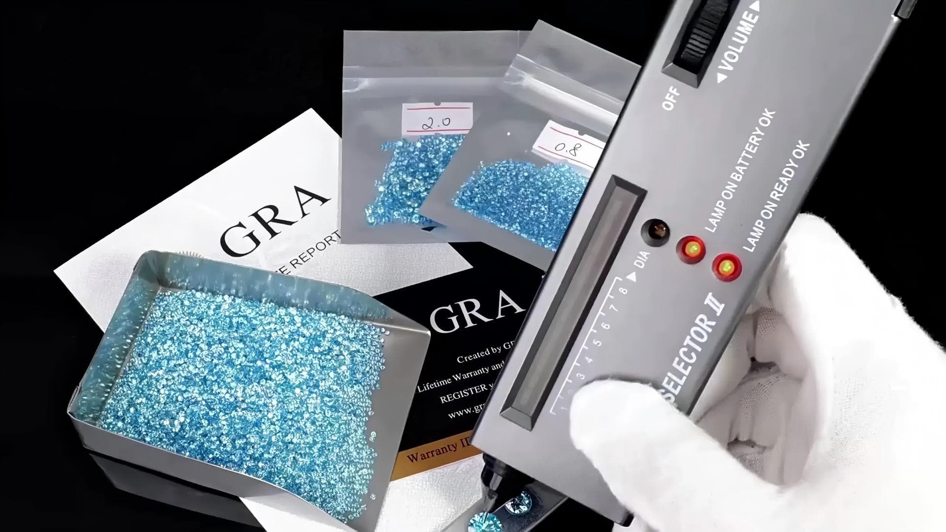 Stone testing and certificate support for wholesale jewelry